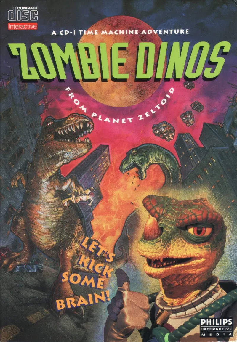 Zombie Dinos From Planet Zeltoid box art