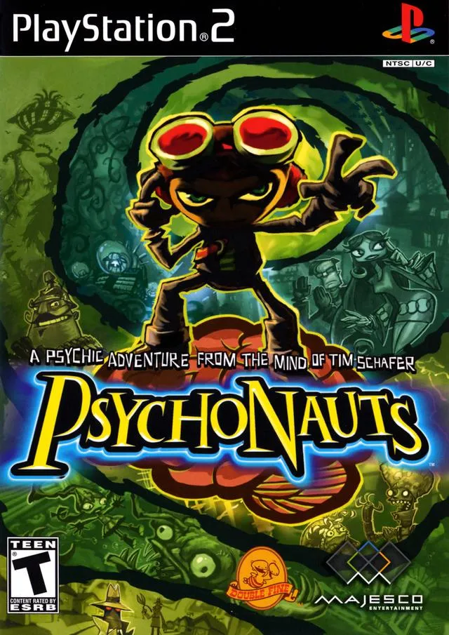 Psychonauts cover art for Sony Playstation 2