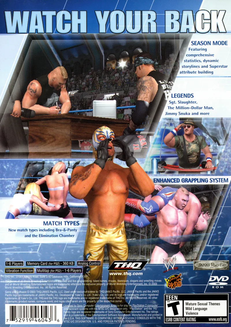 WWE Smackdown! Here Comes the Pain box back