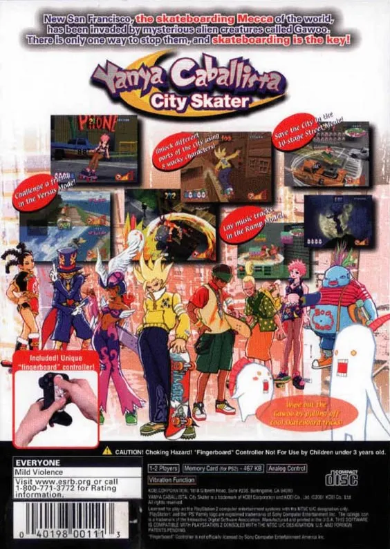 Yanya Caballista: City Skater box back
