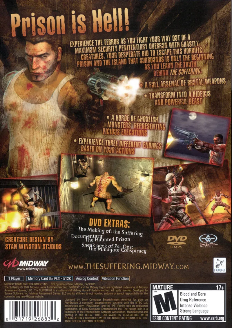 The Suffering box back