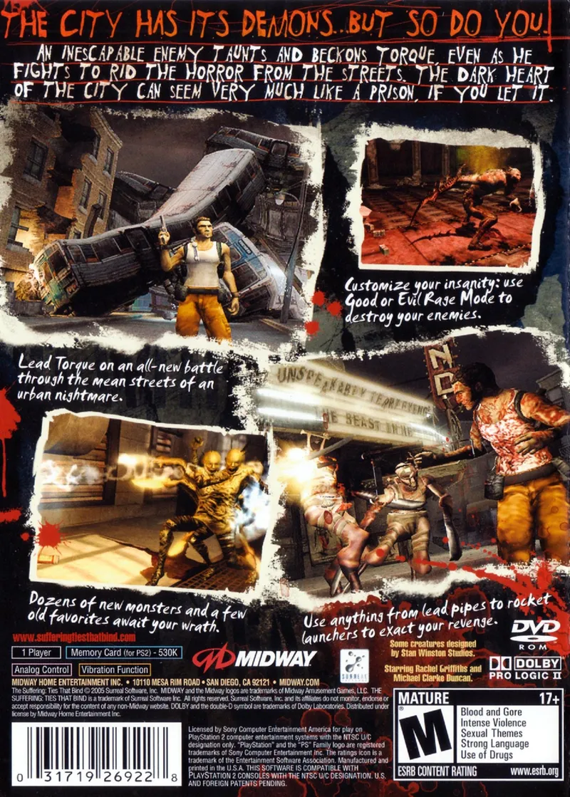 The Suffering: Ties That Bind box back