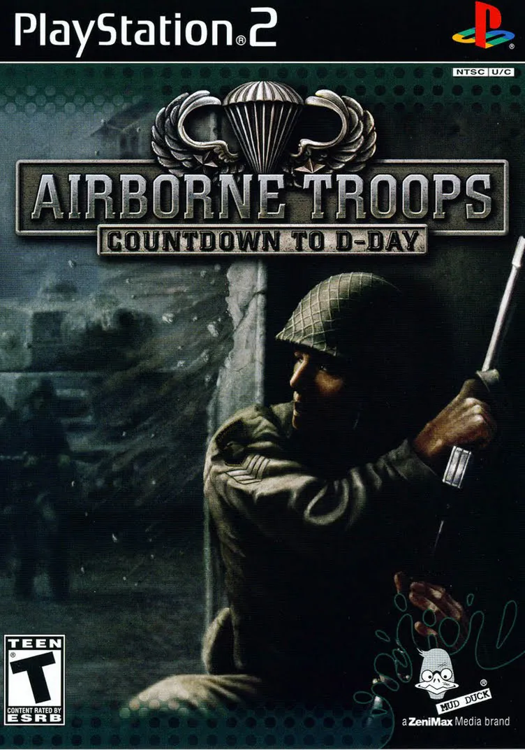 Airborne Troops: Countdown to D-Day cover art for Sony Playstation 2