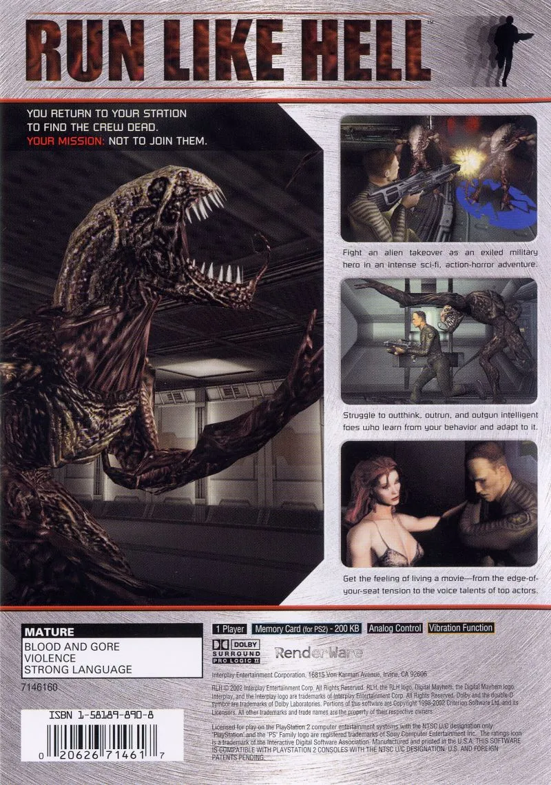 Run Like Hell: Hunt or Be Hunted box back