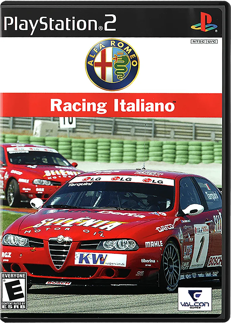Alfa Romeo Racing Italiano cover art for Sony Playstation 2