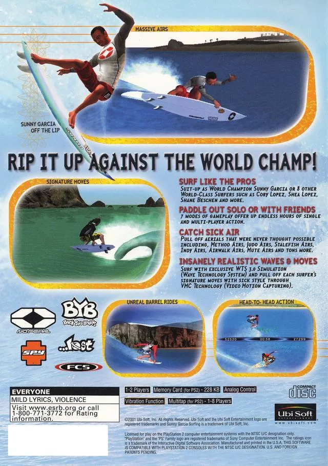 Sunny Garcia Surfing box back
