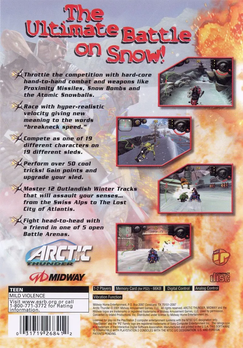 Arctic Thunder box back