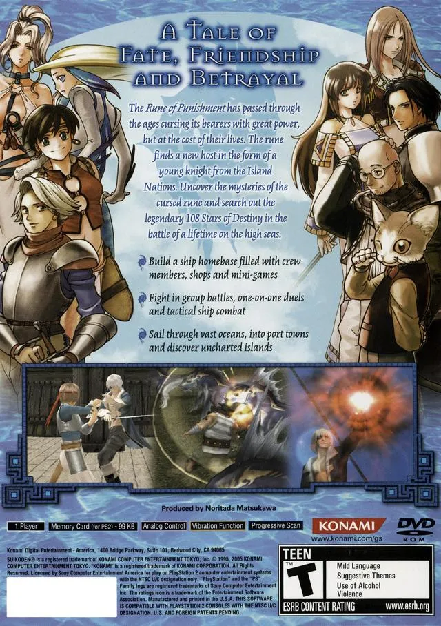 Suikoden IV box back
