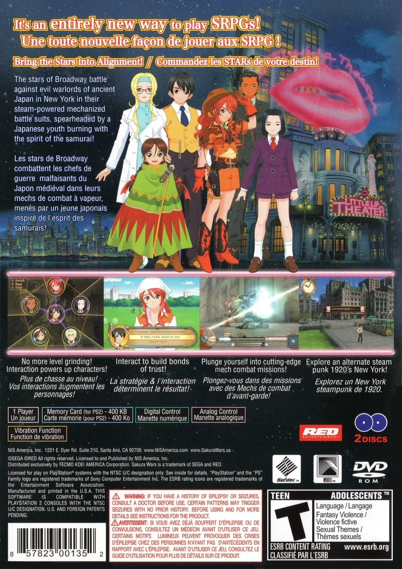Sakura Wars: So Long, My Love box back