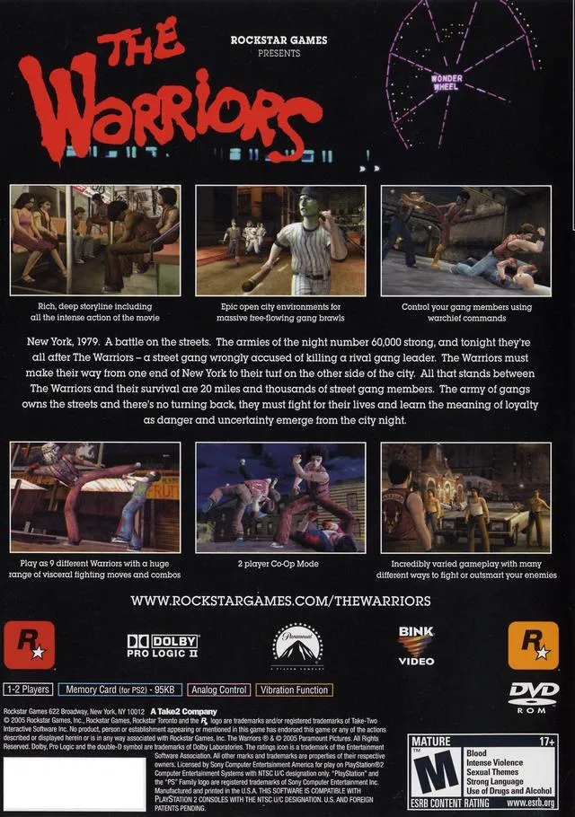 The Warriors box back