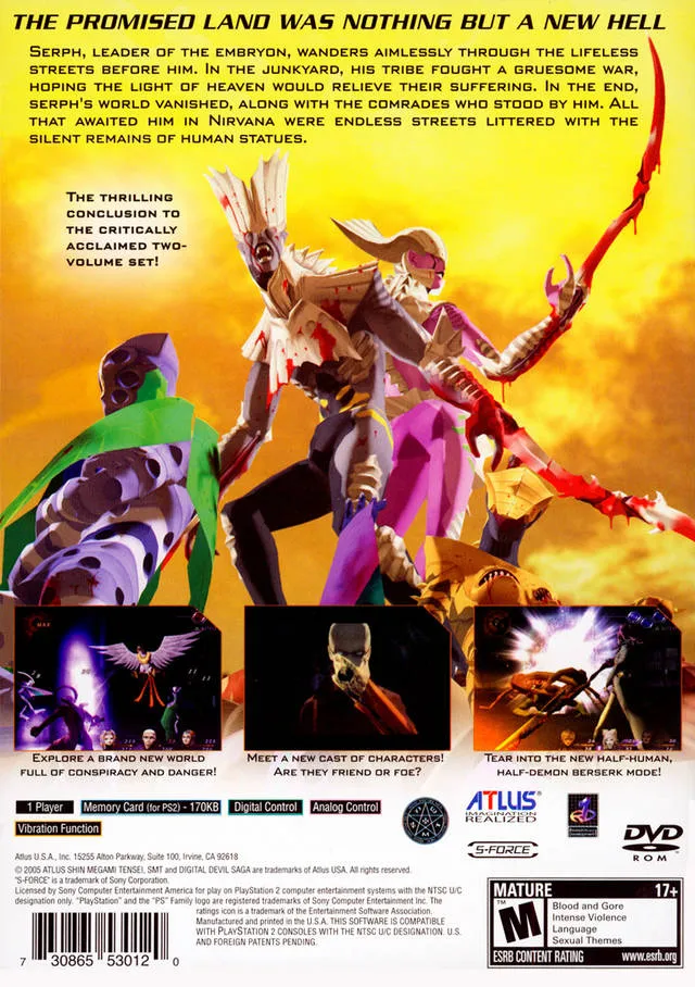 Shin Megami Tensei: Digital Devil Saga 2 box back