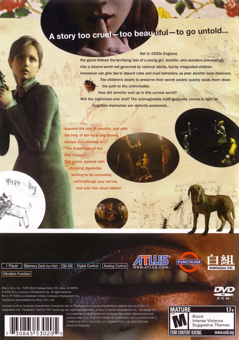 Rule of Rose box back