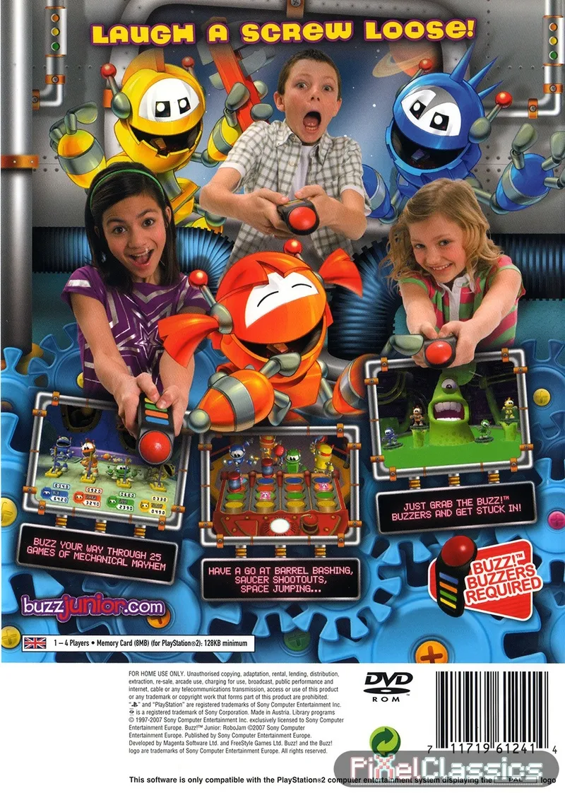 Buzz! Junior: RoboJam box back