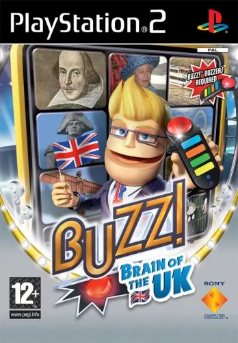 Buzz! Brain of the UK cover art for Sony Playstation 2