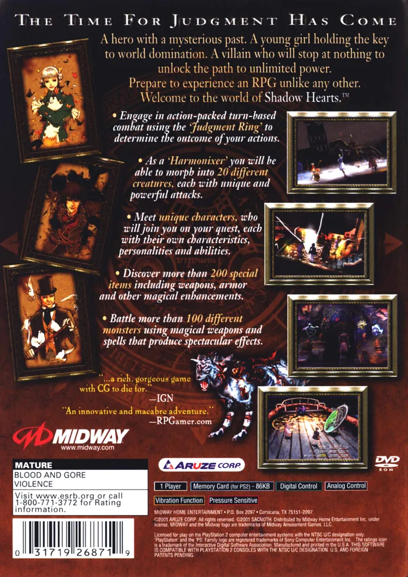 Shadow Hearts box back