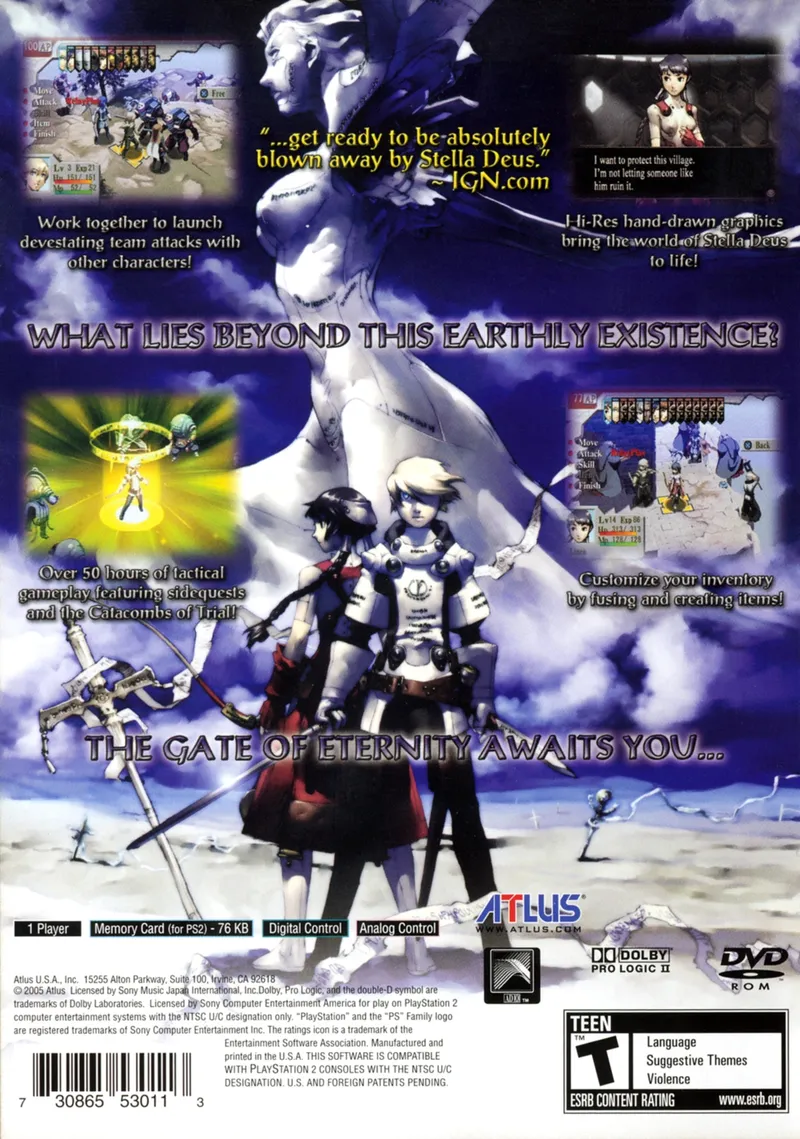 Stella Deus: The Gate of Eternity box back