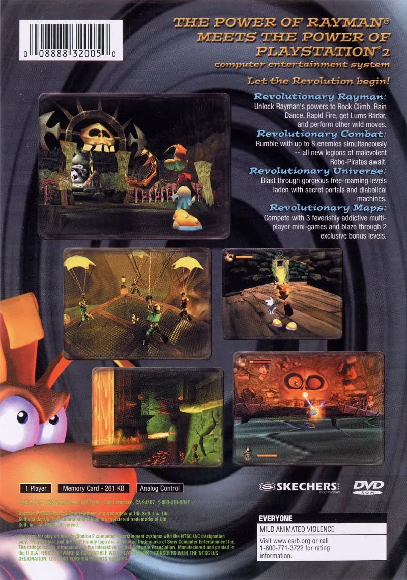 Rayman 2: Revolution box back