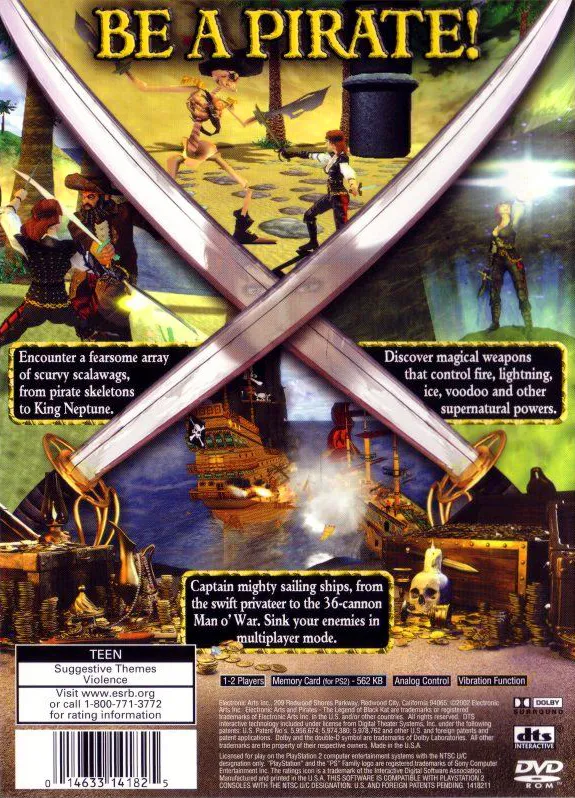 Pirates: The Legend of Black Kat box back