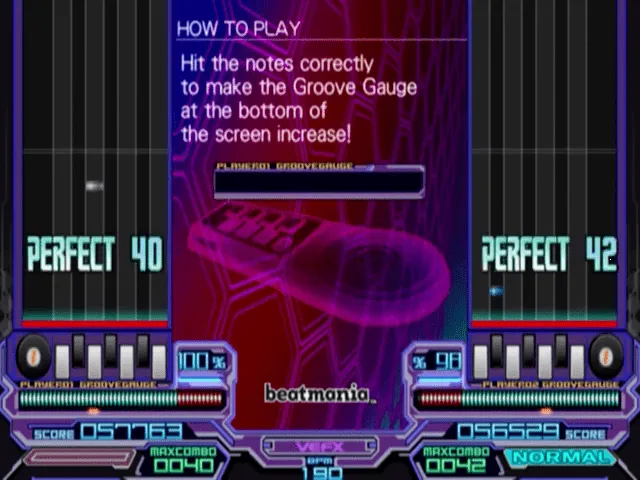Backdrop artwork for beatmania
