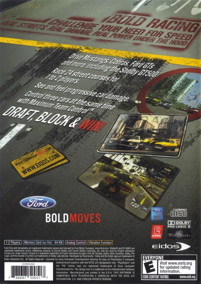 Ford Bold Moves Street Racing box back