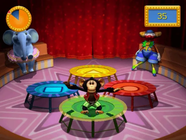 Backdrop artwork for Konami Kids Playground: Alphabet Circus