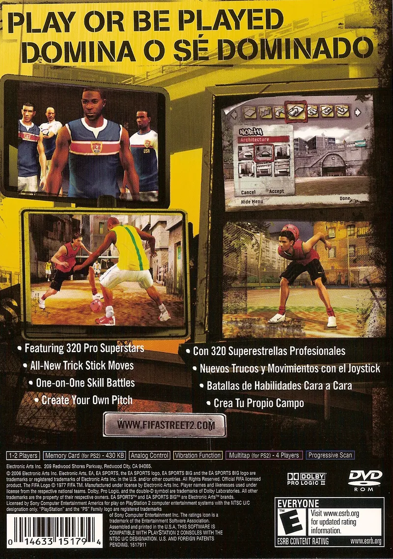 FIFA Street 2 box back