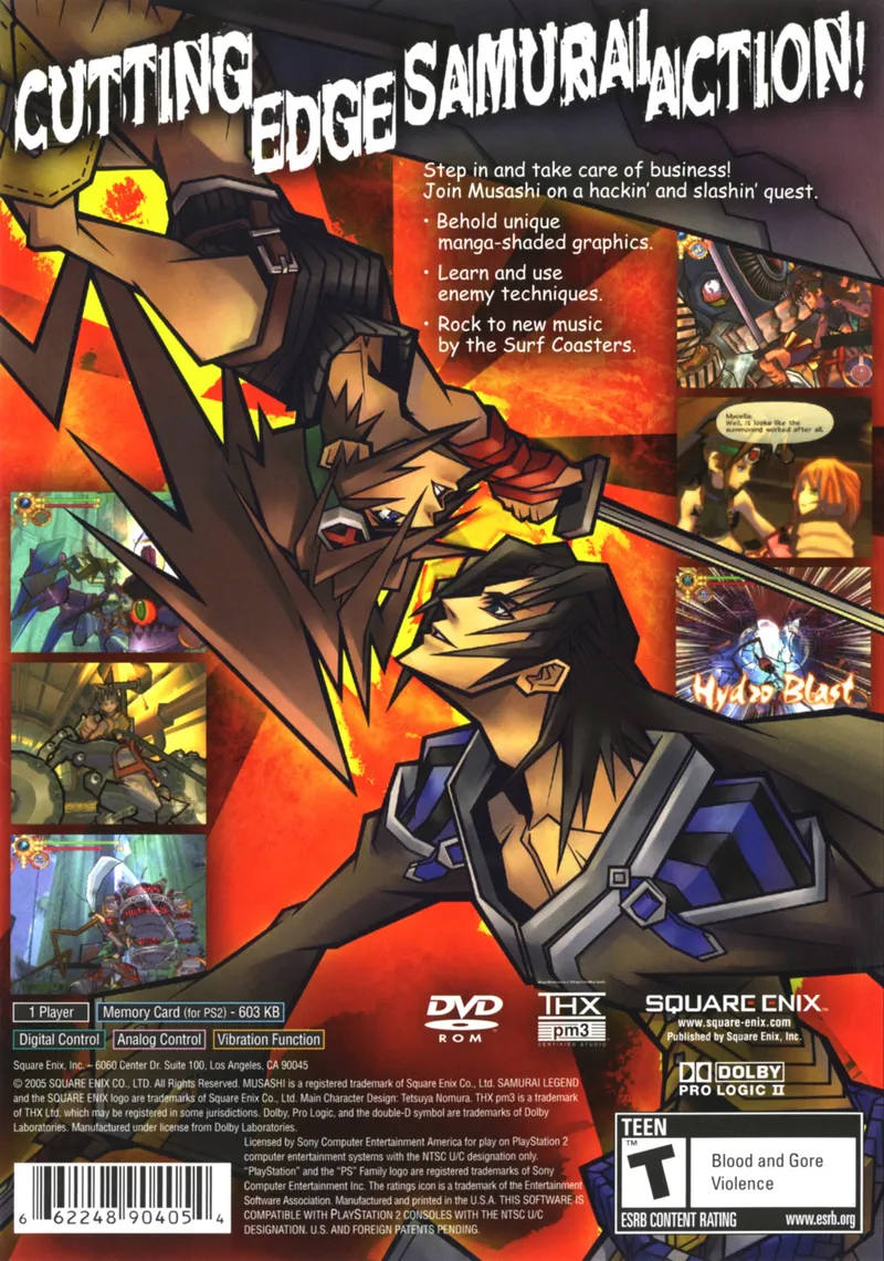 Musashi: Samurai Legend box back