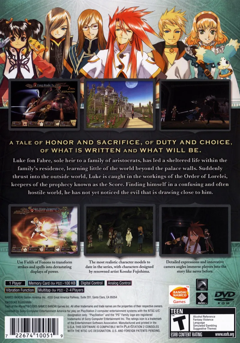 Tales of the Abyss box back