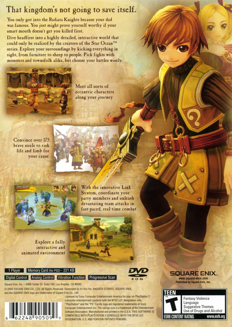 Radiata Stories box back
