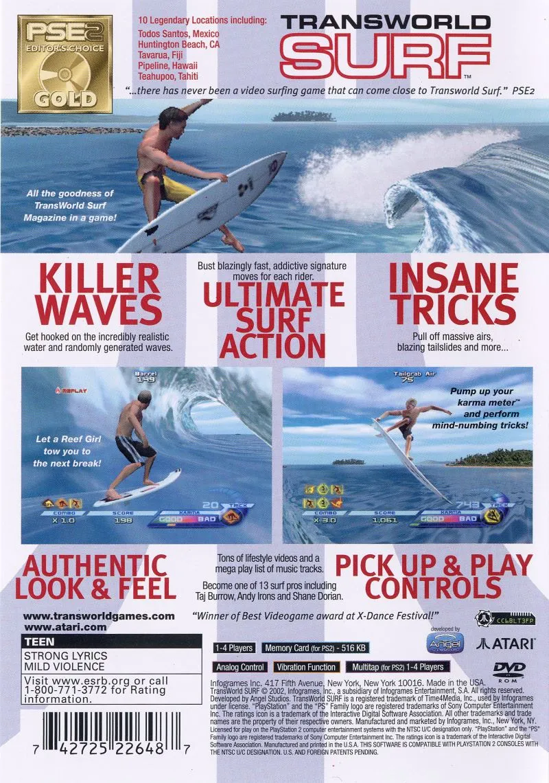 TransWorld Surf box back