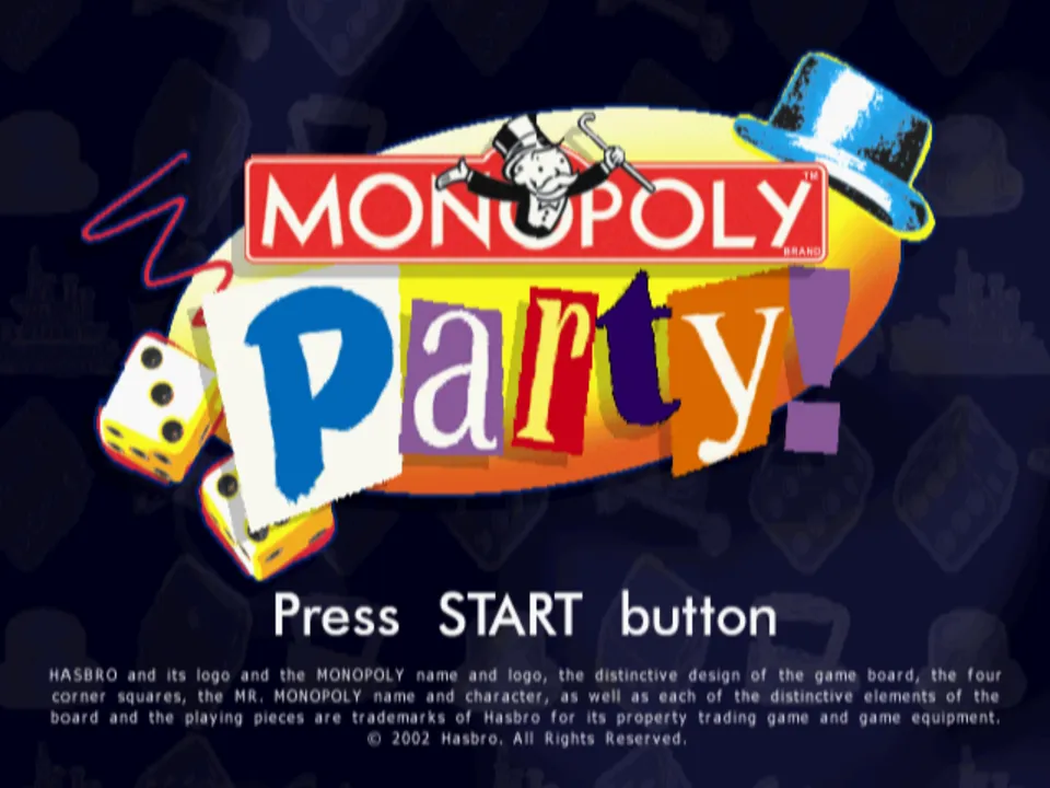 Backdrop artwork for Monopoly Party