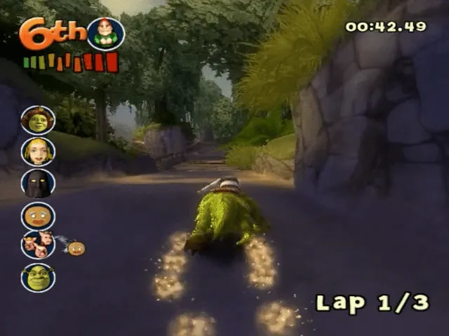 Backdrop artwork for Shrek Smash n' Crash Racing