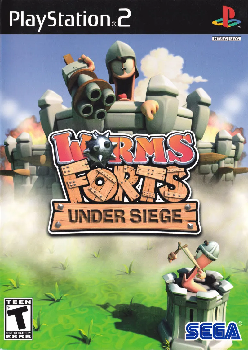 Worms Forts: Under Siege box art