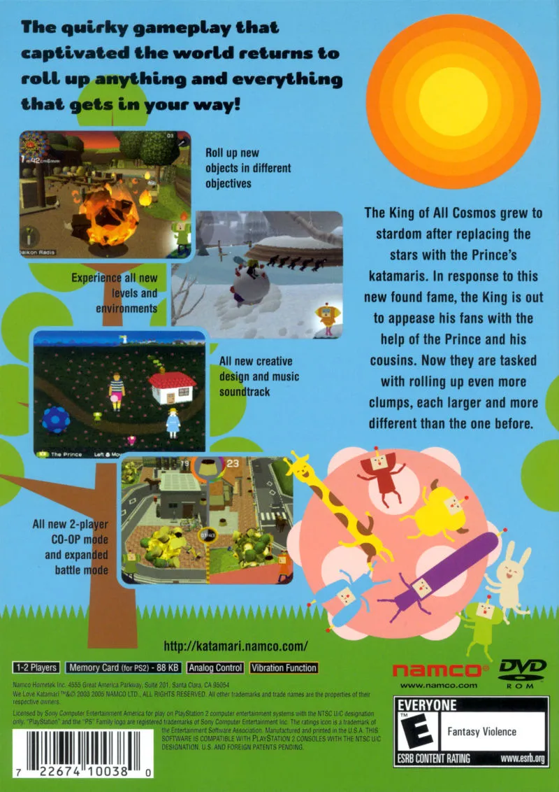 We Love Katamari box back