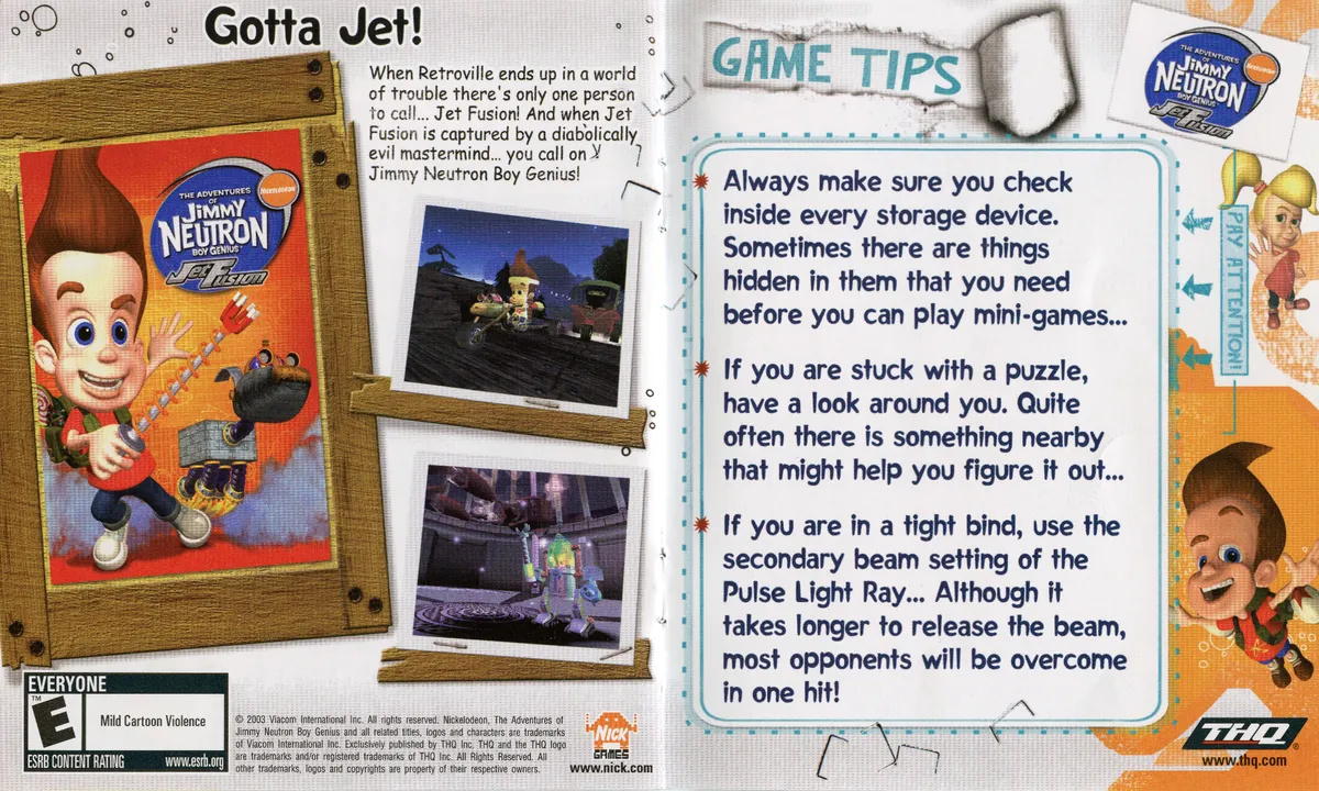Backdrop artwork for The Adventures of Jimmy Neutron: Boy Genius: Jet Fusion