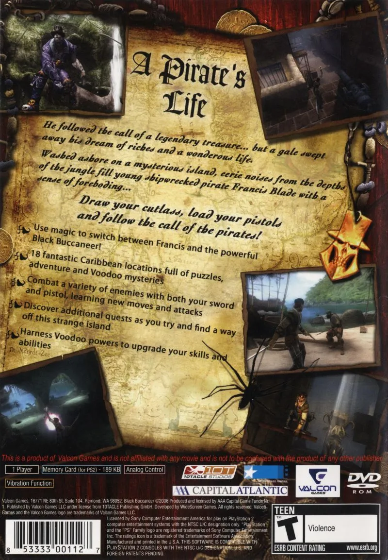 Pirates: Legend of the Black Buccaneer box back