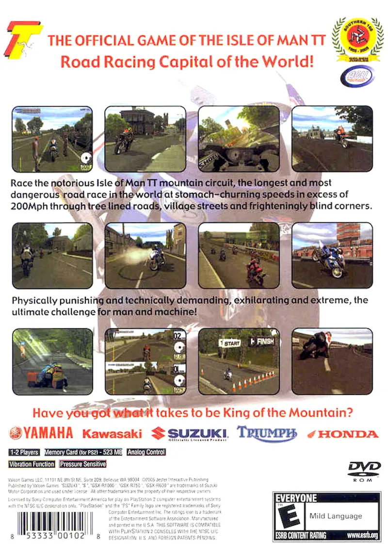 Suzuki TT Superbikes: Real Road Racing box back