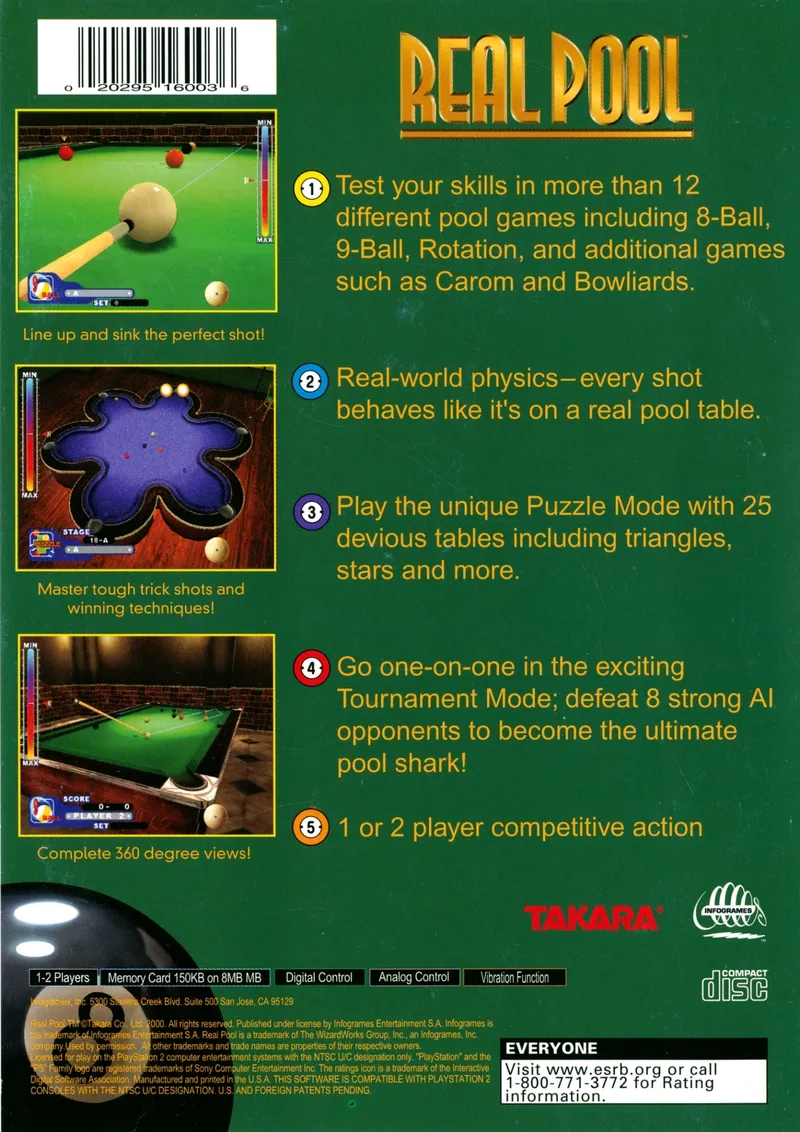 Real Pool box back