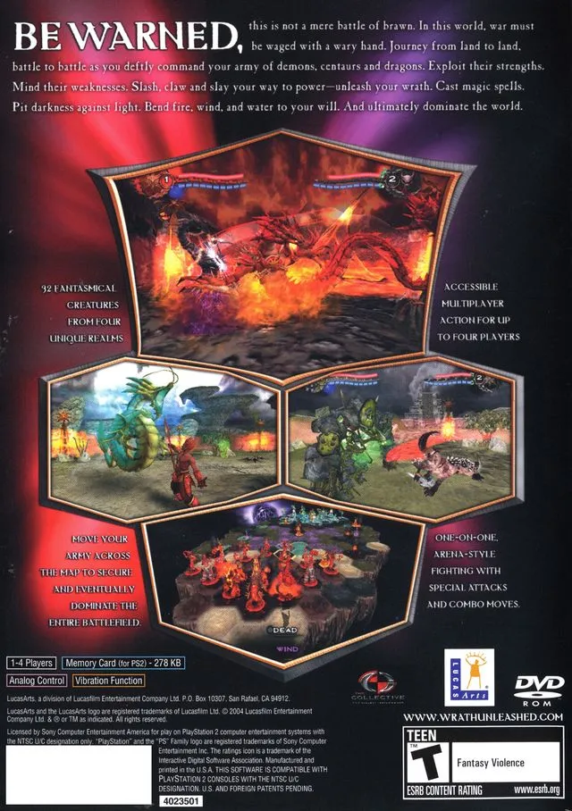 Wrath Unleashed box back