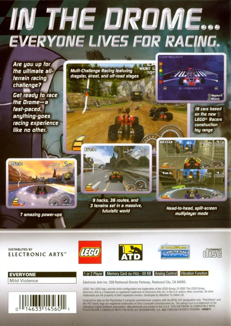 Drome Racers box back