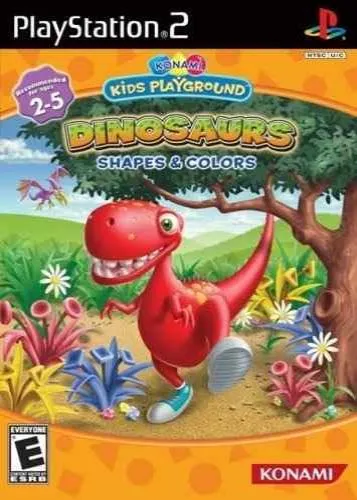 Konami Kids Playground: Dinosaurs: Shapes & Colors cover art for Sony Playstation 2