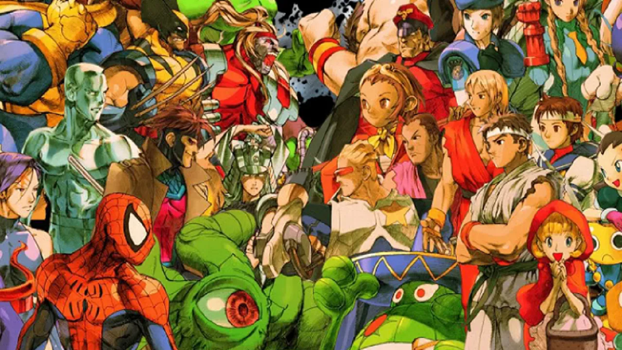 Backdrop artwork for Marvel vs. Capcom 2: New Age of Heroes