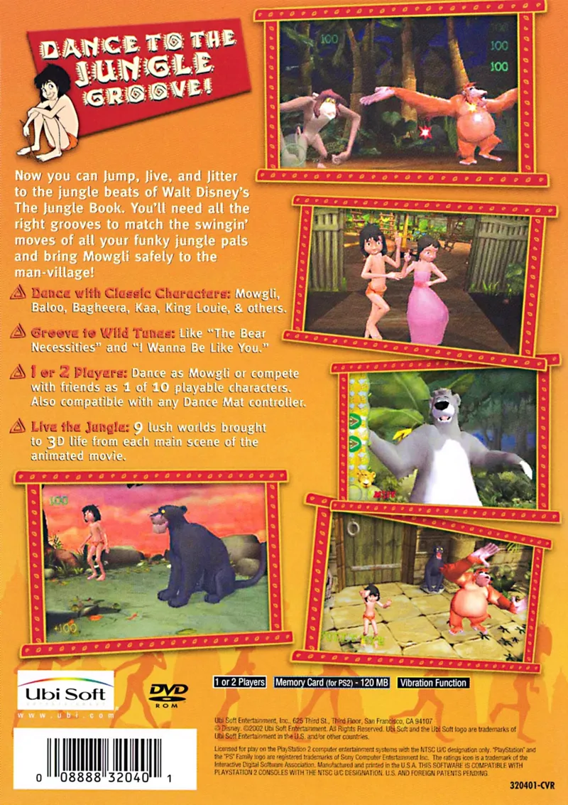 The Jungle Book: Rhythm n' Groove box back