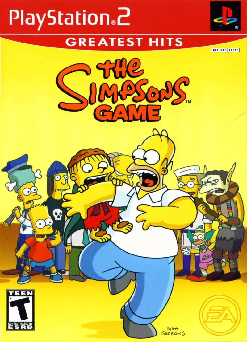 The Simpsons Game box art
