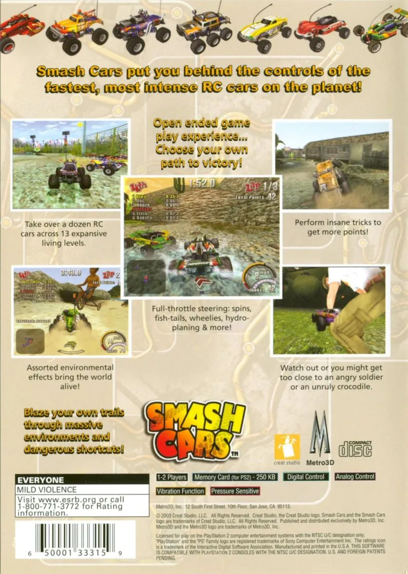 Smash Cars box back