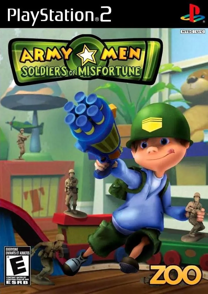 Army Men: Soldiers of Misfortune cover art for Sony Playstation 2