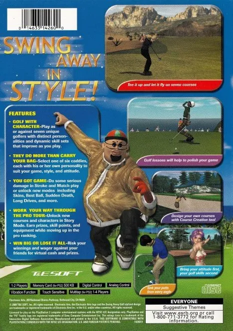 Swing Away Golf box back