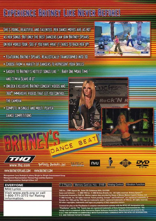 Britney's Dance Beat box back