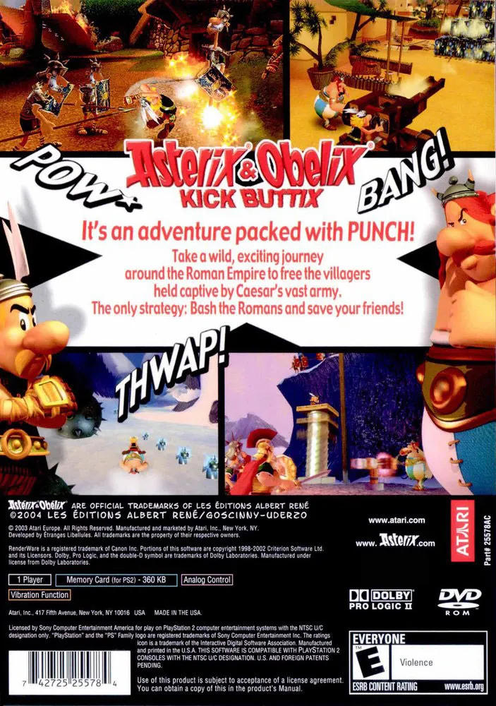 Astérix & Obélix: Kick Buttix box back