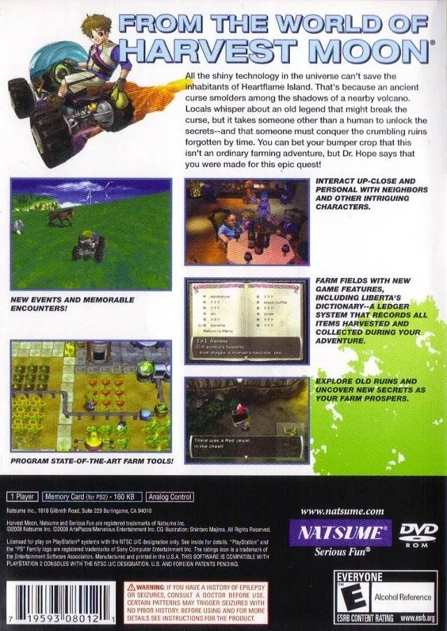 Innocent Life: A Futuristic Harvest Moon: Special Edition box back